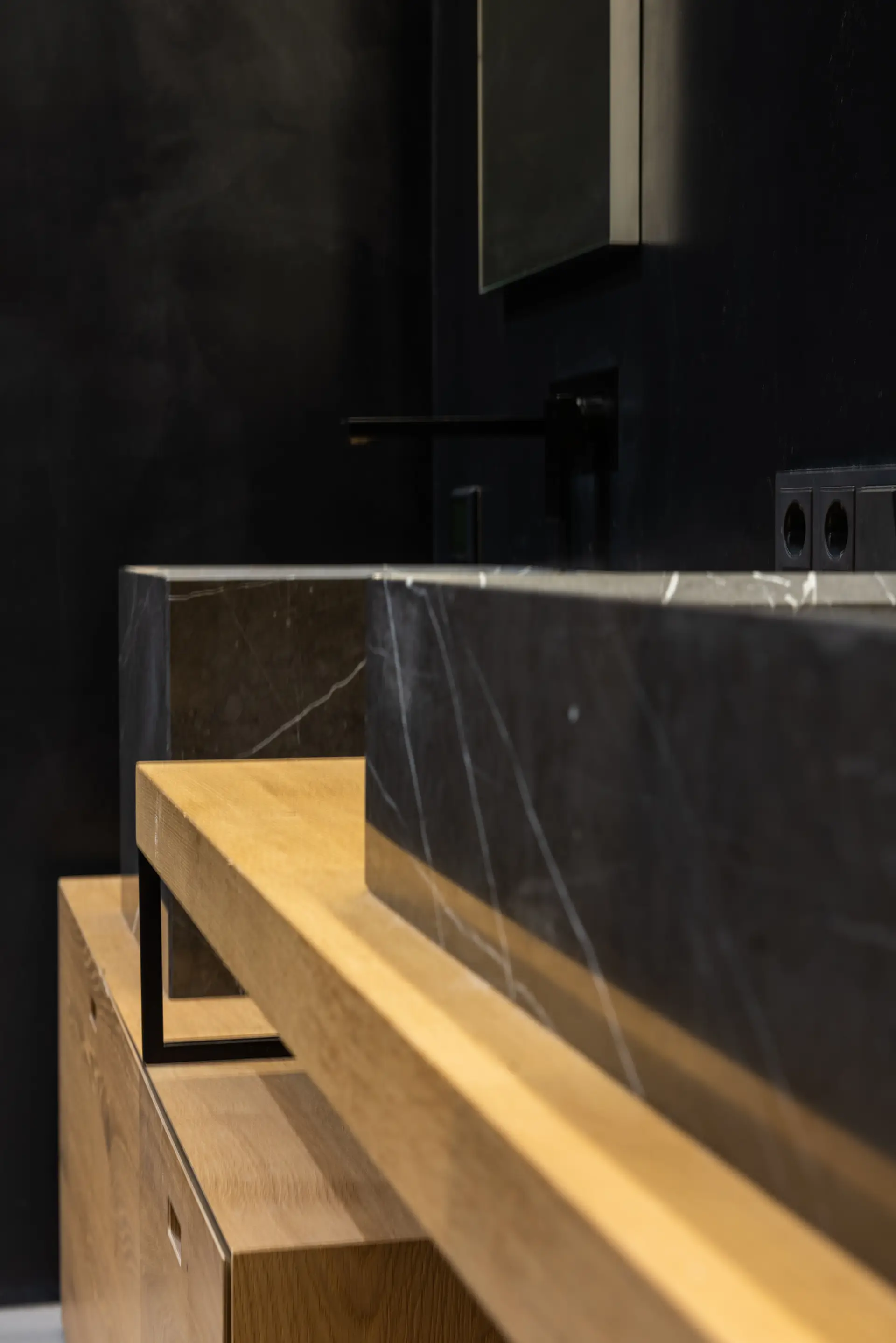 Metal accents in interior